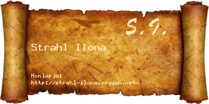 Strahl Ilona névjegykártya